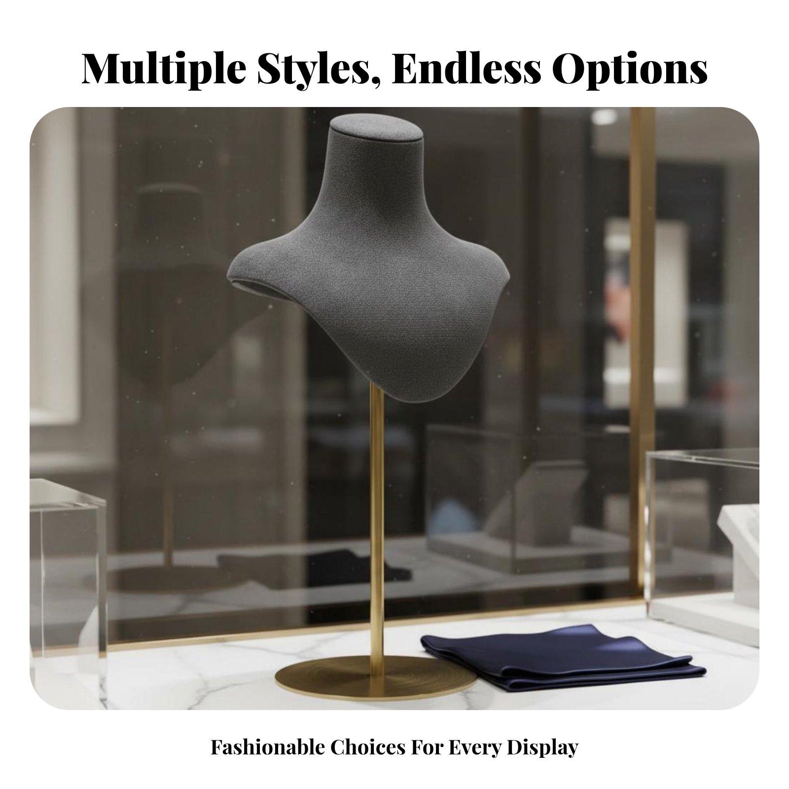Body Jewelry Store - Necklace Display Stand Mannequin Bust Jewelry