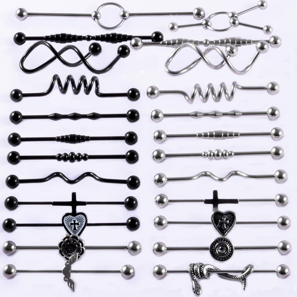 Body Jewelry Industrial - 1 Chiếc Phẫu Thuật Thép Không