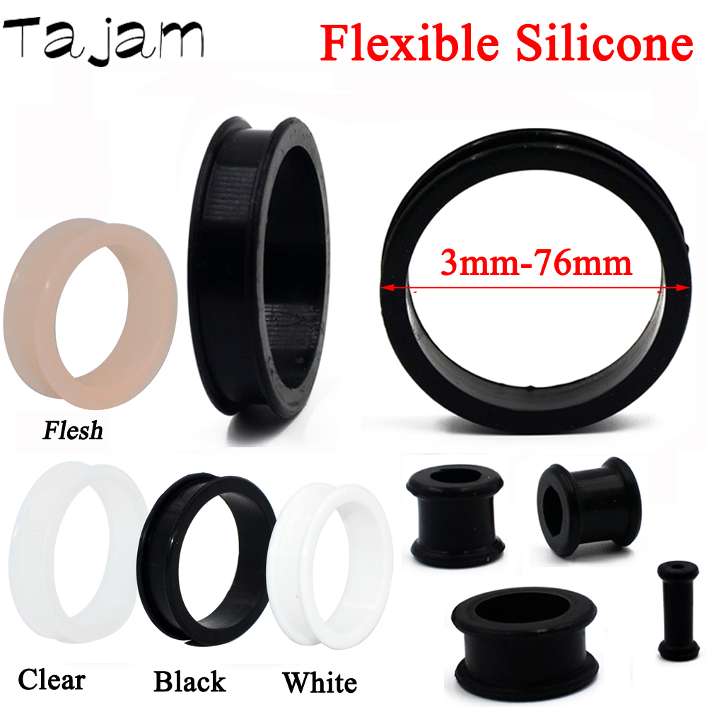 Body Jewelry Ear Plugs - 1 3Mm-76Mm Size Lớn Rỗng Silicone