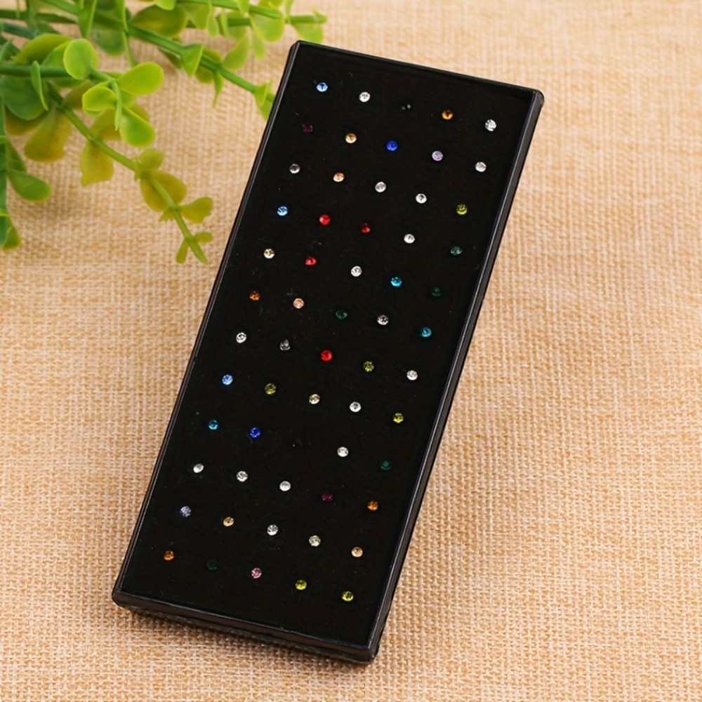 60pcs Nose Ring Set Stud Earri - đánh giá và giá Body Jewelry Store