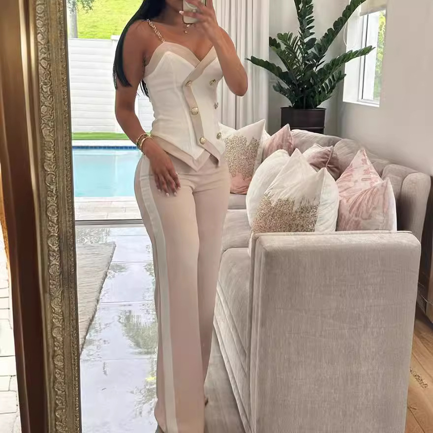 Women Side Striped Work Suit S - đánh giá và giá Body Jewelry Waist