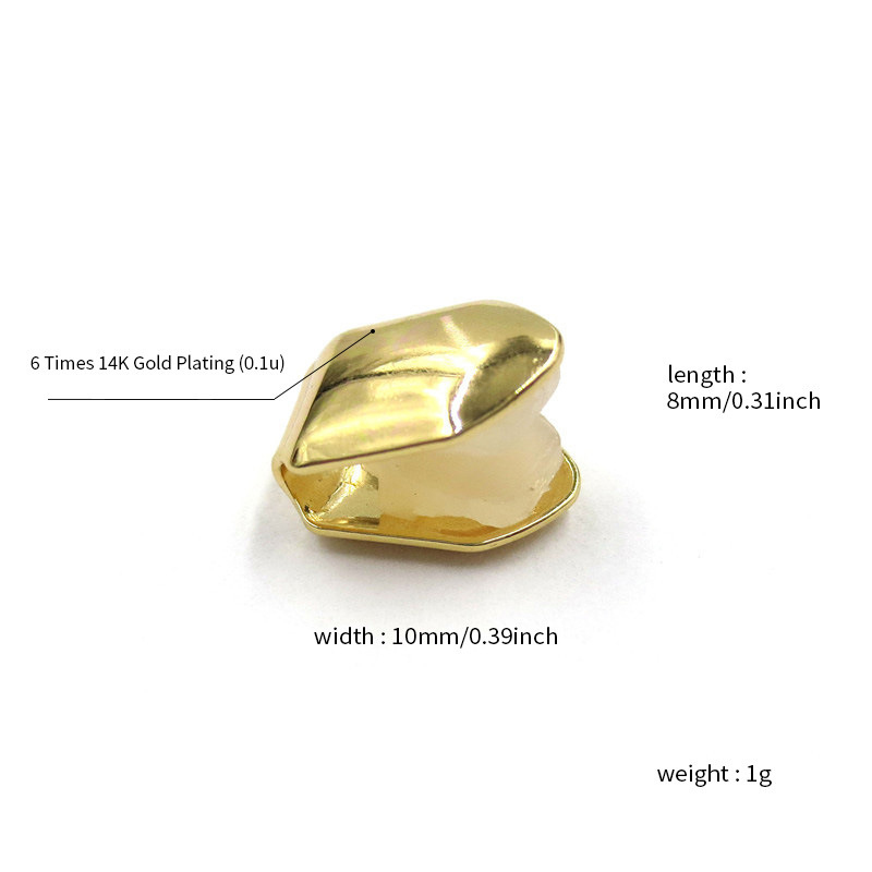 New 1-3Pcs Single Tooth CAPs G - đánh giá và giá Body Jewelry Gold Plated