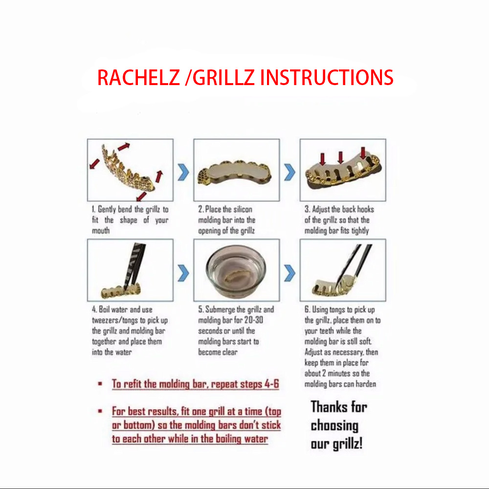 RACHELZ Hip Hop Black Fangs To - đánh giá và giá Body Jewelry Gold Plated