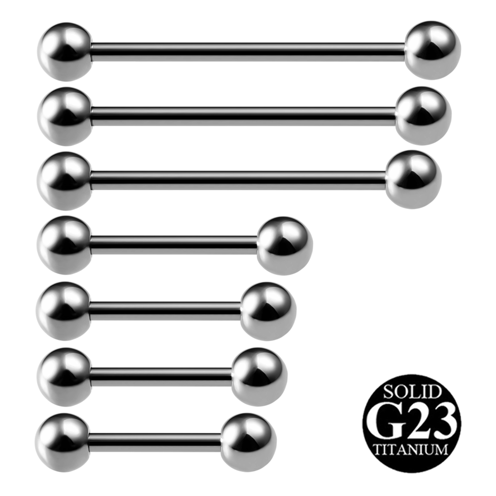 2PCS G23 Titanium Tongue Pierc - đánh giá và giá Body Jewelry Industrial