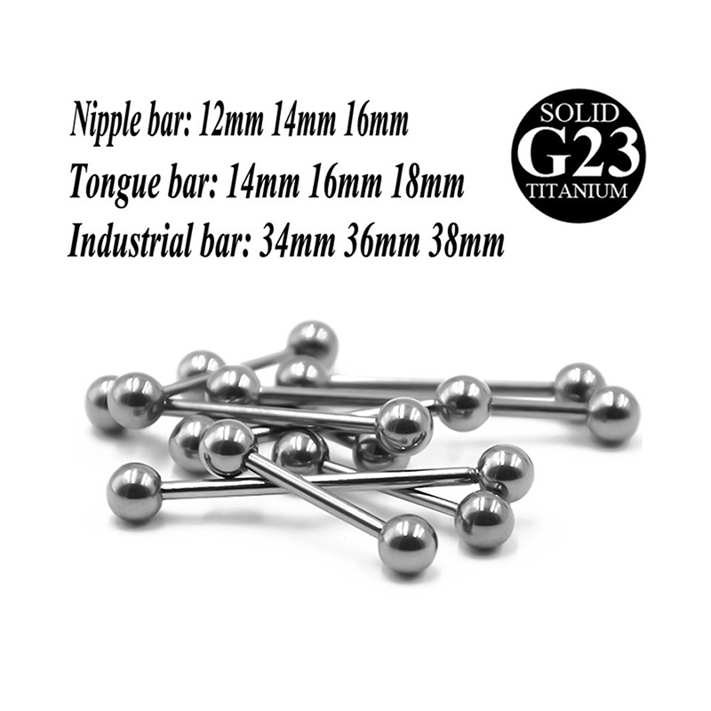 2PCS G23 Titanium Tongue Pierc - đánh giá và giá Body Jewelry Industrial