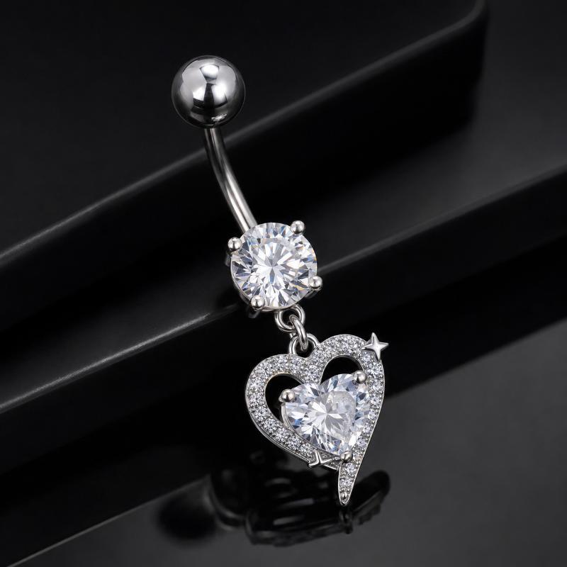 1Pcs Dangle Belly Button Rings - đánh giá và giá Body Jewelry Surgical Steel