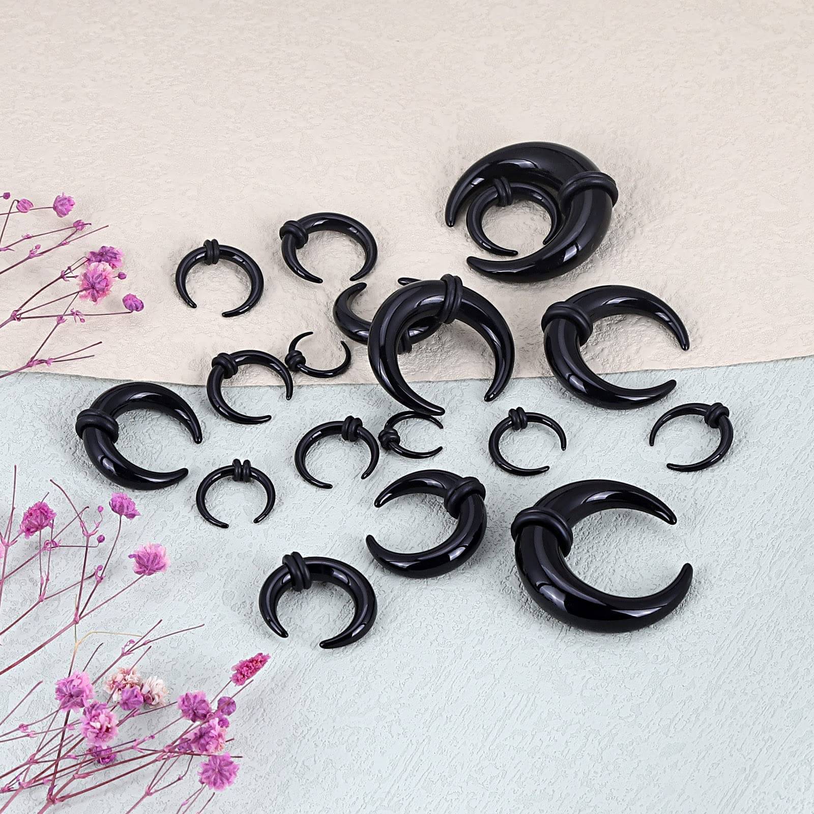 18Pcs Acrylic Septum Pincher T - đánh giá và giá Body Jewelry Ear Plugs