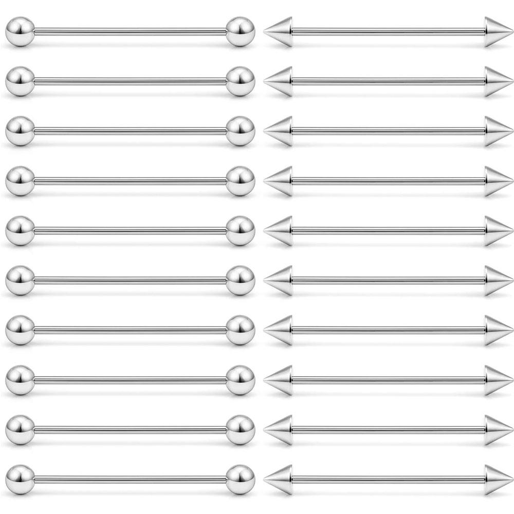1/20Pcs Set Surgical Steel Ind - đánh giá và giá Body Jewelry Industrial