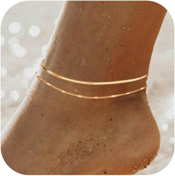 Ankle Bracelets for Women 14k  - đánh giá và giá Body Jewelry Real Gold