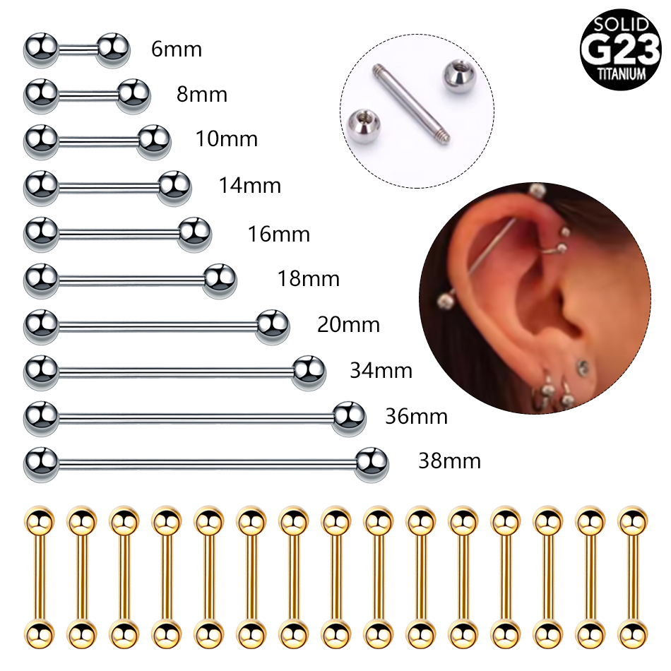 1/5PCS Titanium External Threa - đánh giá và giá Body Jewelry Industrial
