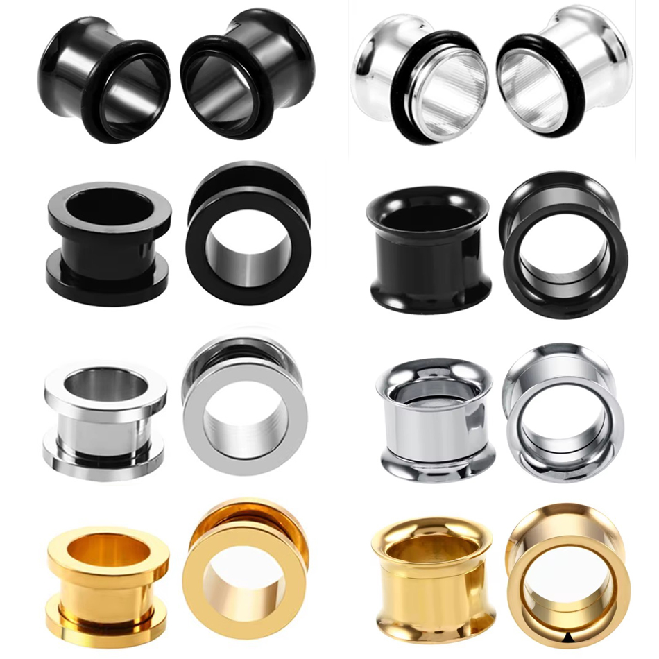 1Pair Stainless Steel Ear Plug - đánh giá và giá Body Jewelry Ear Plugs