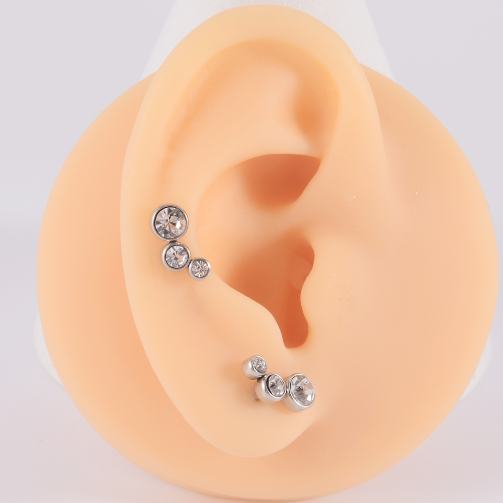 2PCS 361 Surgical Steel Crysta - đánh giá và giá Body Jewelry Surgical Steel