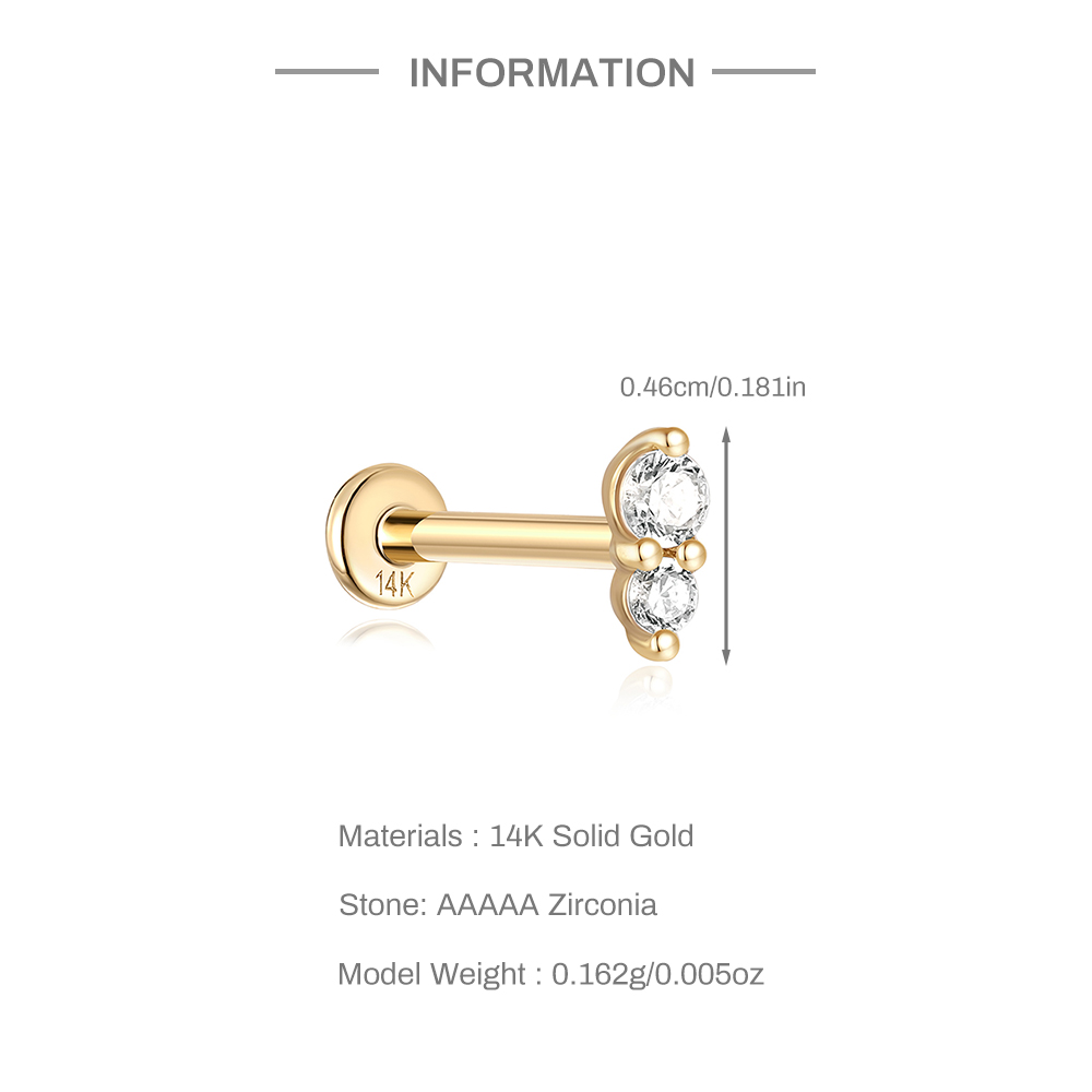 AIDE Real 14K Solid Gold Color - đánh giá và giá Body Jewelry Real Gold