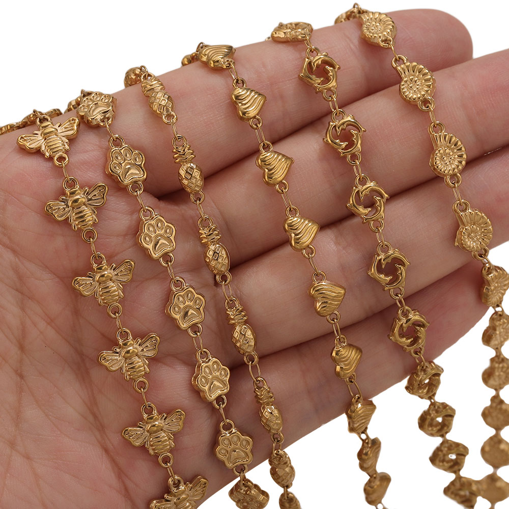 1M PVD Gold Stainless Steel He - đánh giá và giá Body Jewelry Chains