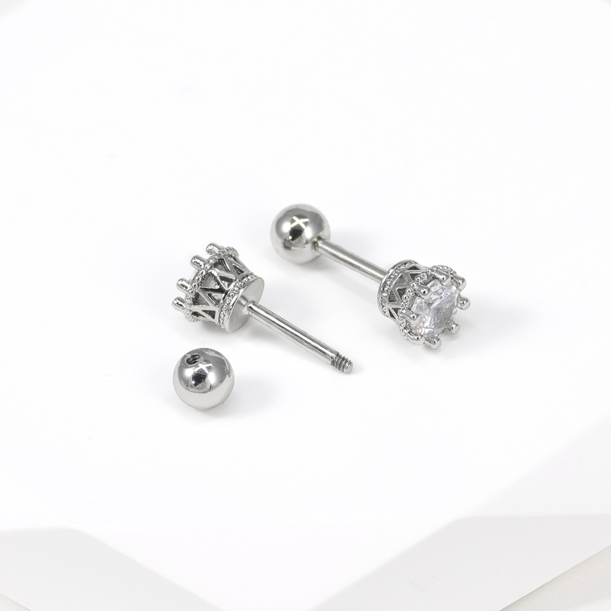 2pcs Cartilage Earrings Stud F - đánh giá và giá Body Jewelry Surgical Steel