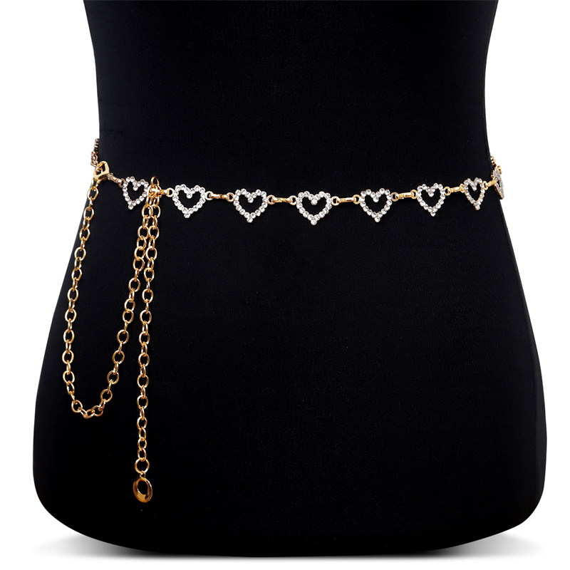 Fashion Rhinestone Heart Waist - đánh giá và giá Body Jewelry Sale