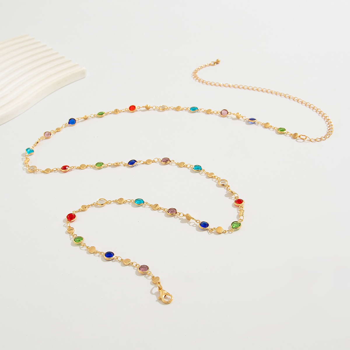 Simple Colorful Geometric Crys - đánh giá và giá Body Jewelry Sale