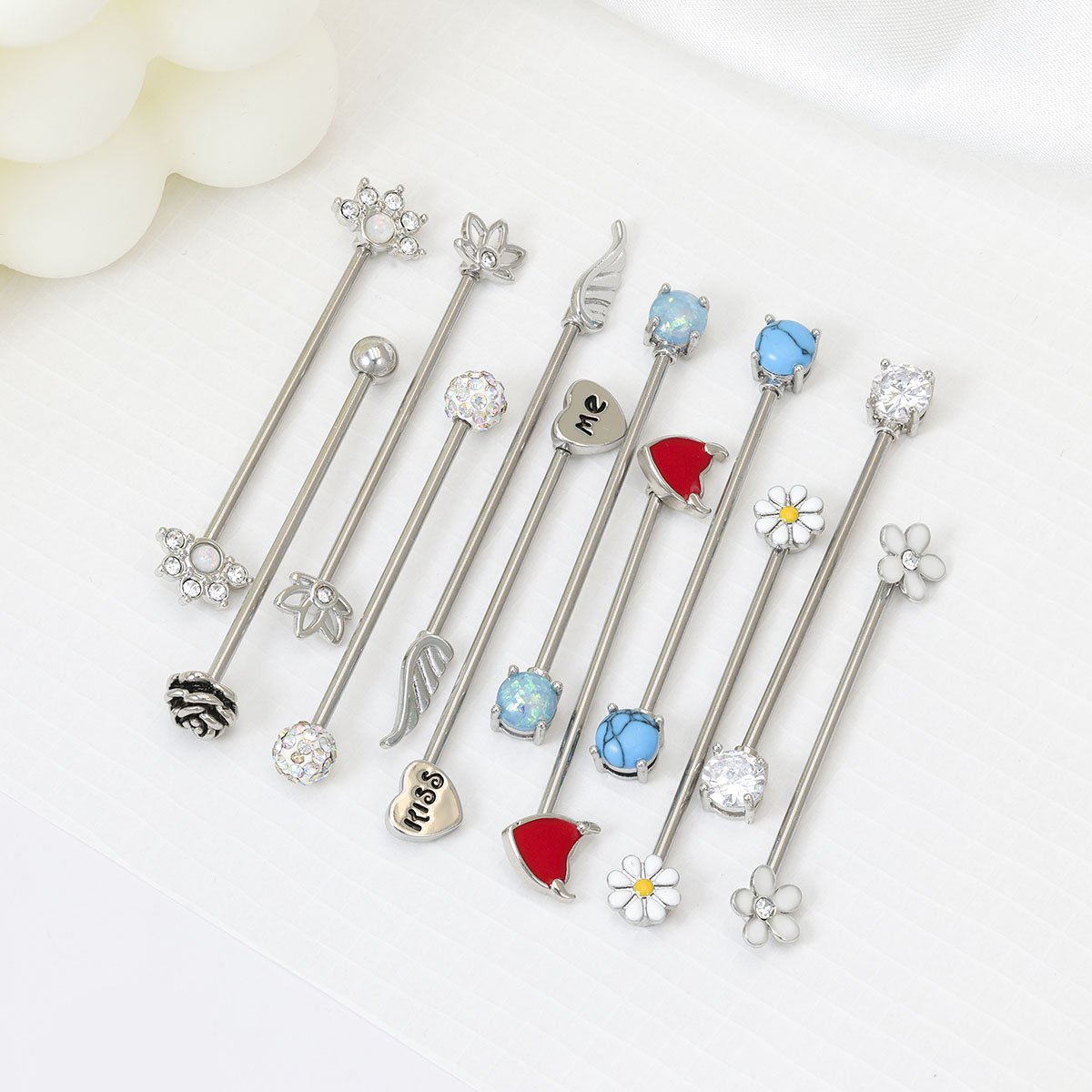 16G Arrows Hearts Industrial B - đánh giá và giá Body Jewelry Industrial