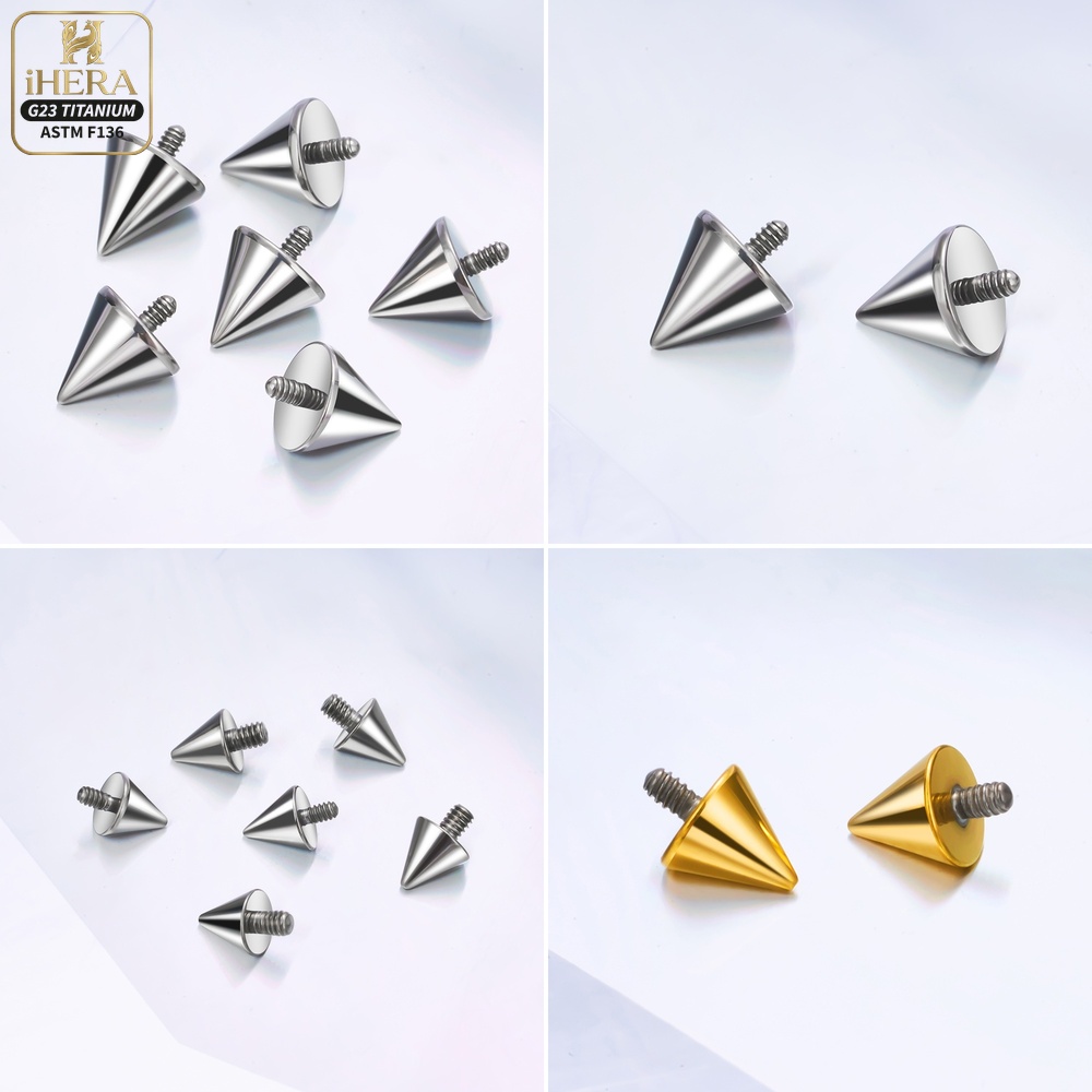 Titanium Ball Cone Replacement - đánh giá và giá Body Jewelry Industrial