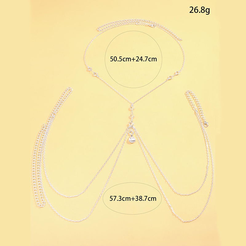 Women Silver Tone Body Chain C - đánh giá và giá Body Jewelry Sale