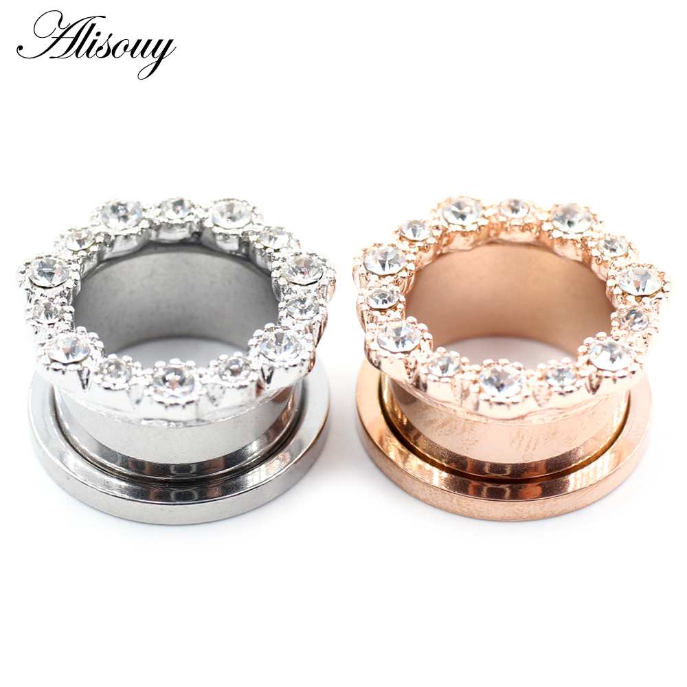 Alisouy 2 Chiếc Đồng Hồ Thép K - đánh giá và giá Body Jewelry Ear Plugs