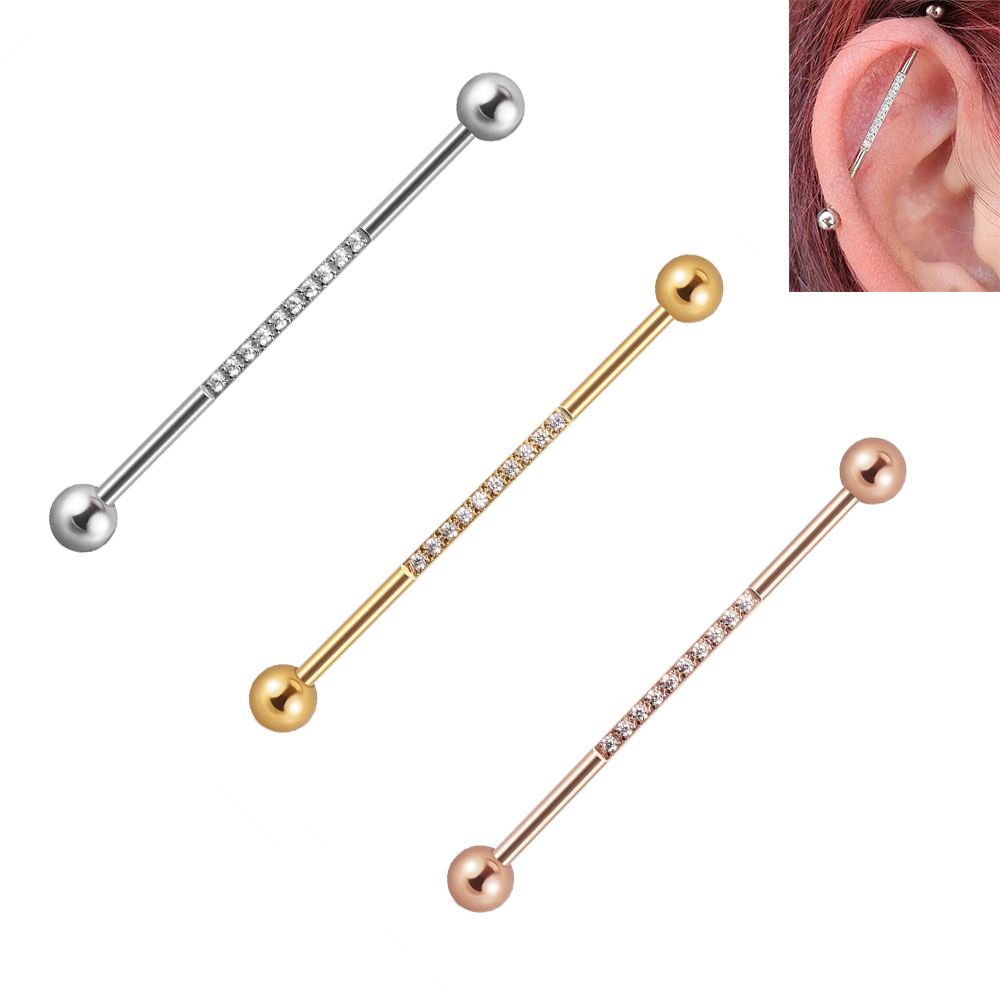 1/3Pcs Stainless Steel Industr - đánh giá và giá Body Jewelry Industrial