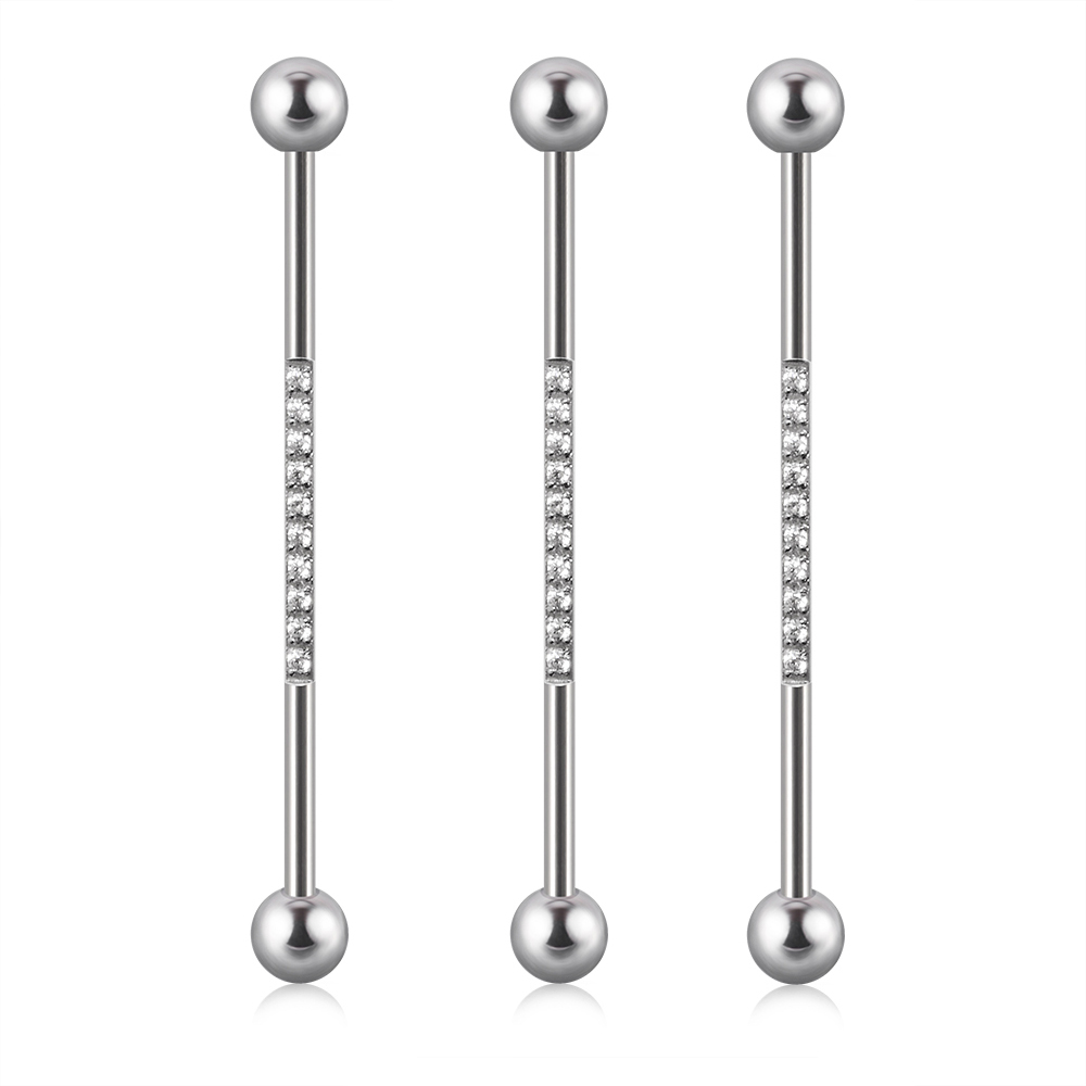 1/3Pcs Stainless Steel Industr - đánh giá và giá Body Jewelry Industrial