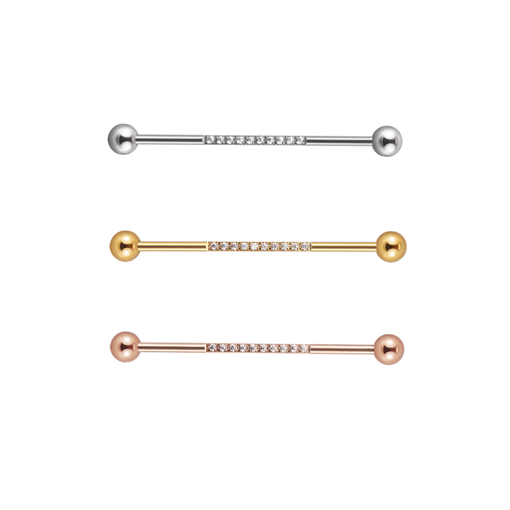 1/3Pcs Stainless Steel Industr - đánh giá và giá Body Jewelry Industrial