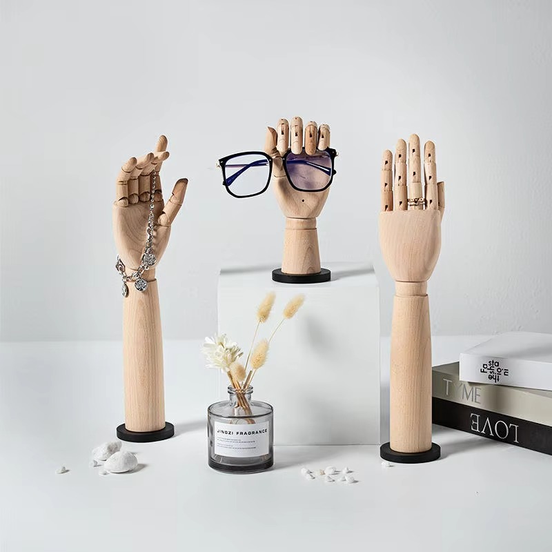 Solid Wood Hand Mannequin Rack - đánh giá và giá Body Jewelry Store