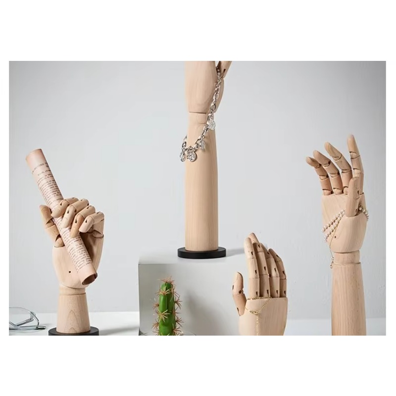 Solid Wood Hand Mannequin Rack - đánh giá và giá Body Jewelry Store