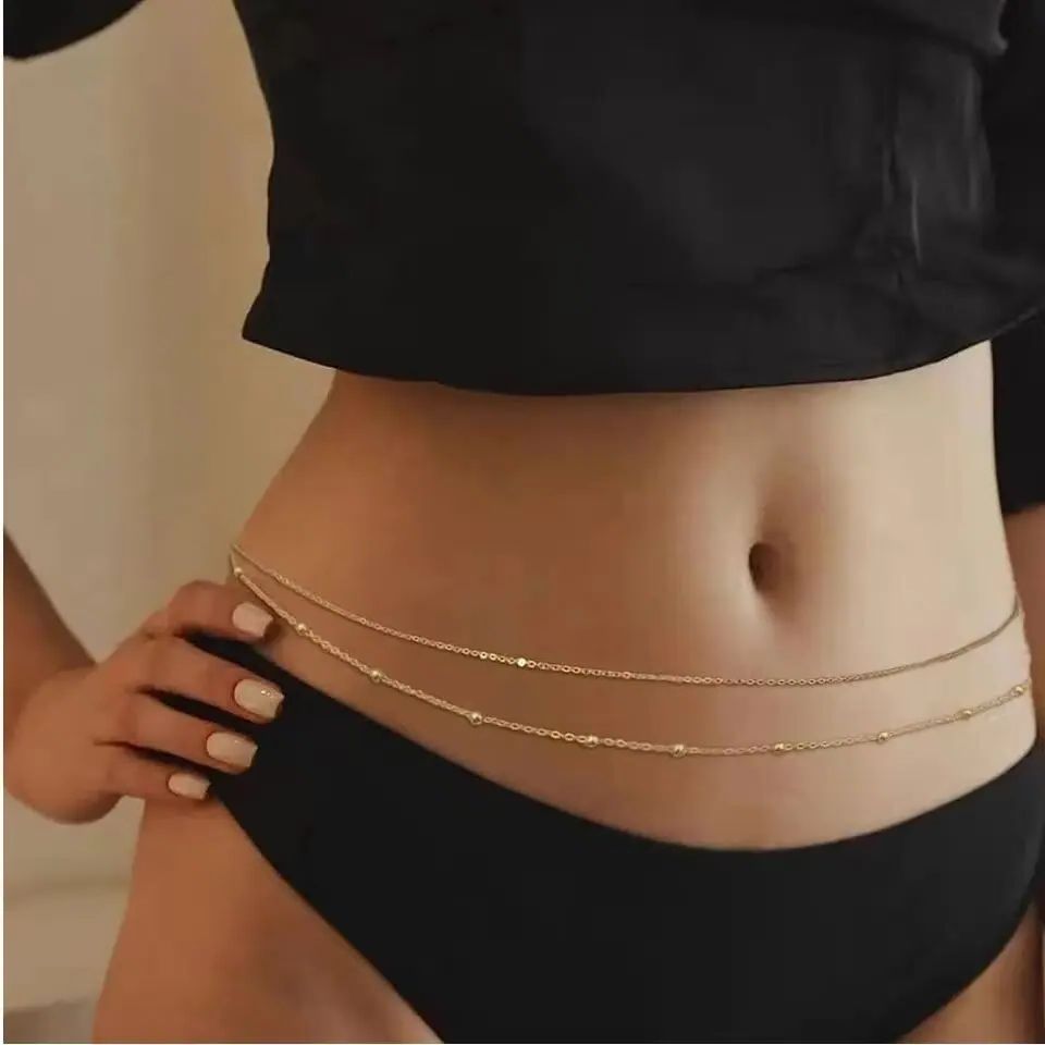 HipHop Double Layers Belly Cha - đánh giá và giá Body Jewelry Chains