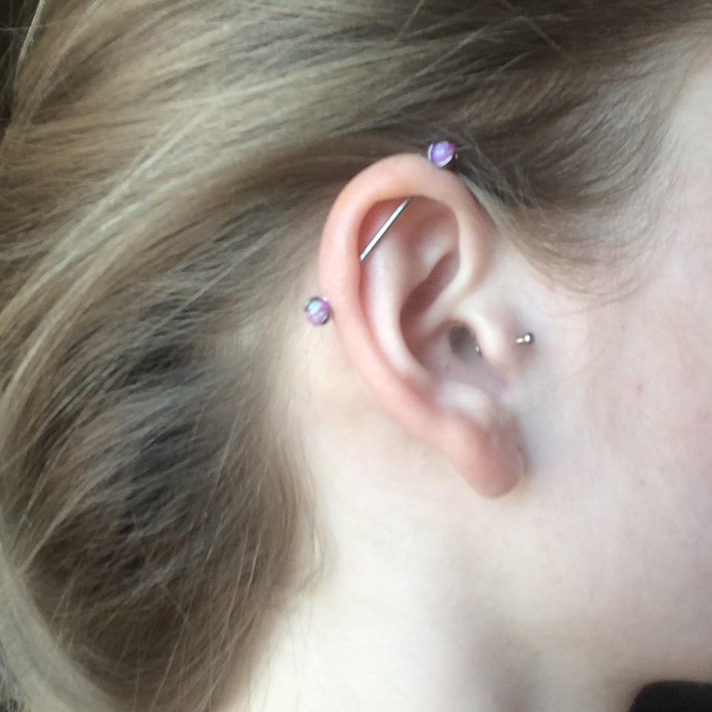 1PC Phẫu Thuật Thép Prong Opal - đánh giá và giá Body Jewelry Industrial