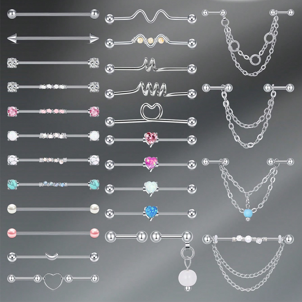 14G Industrial Barbell Cartila - đánh giá và giá Body Jewelry Industrial