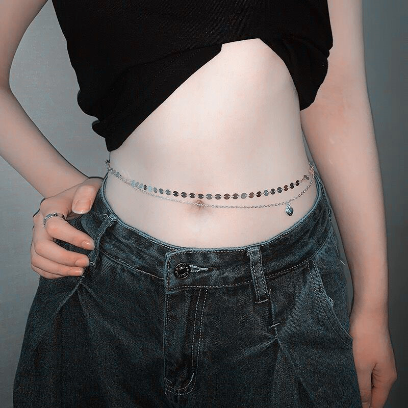 Fashion Simple Double Layer Be - đánh giá và giá Body Jewelry Waist