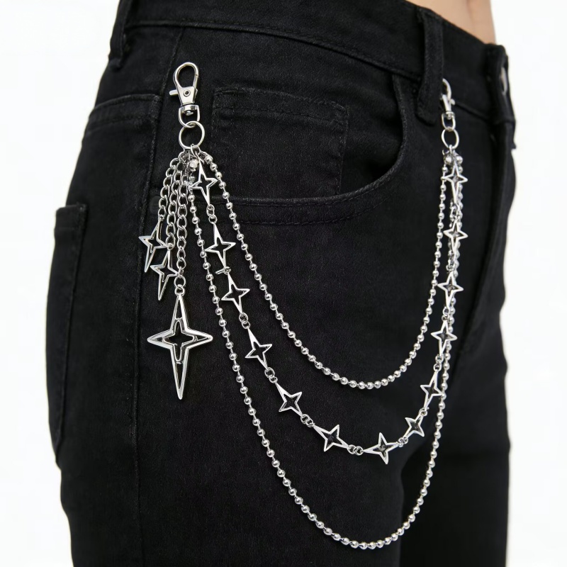 Women Punk Hip Hop Multilayer  - đánh giá và giá Body Jewelry Waist