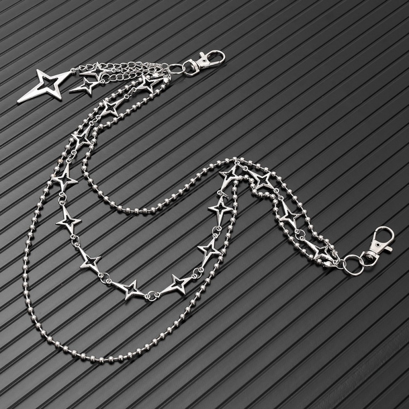 Women Punk Hip Hop Multilayer  - đánh giá và giá Body Jewelry Waist