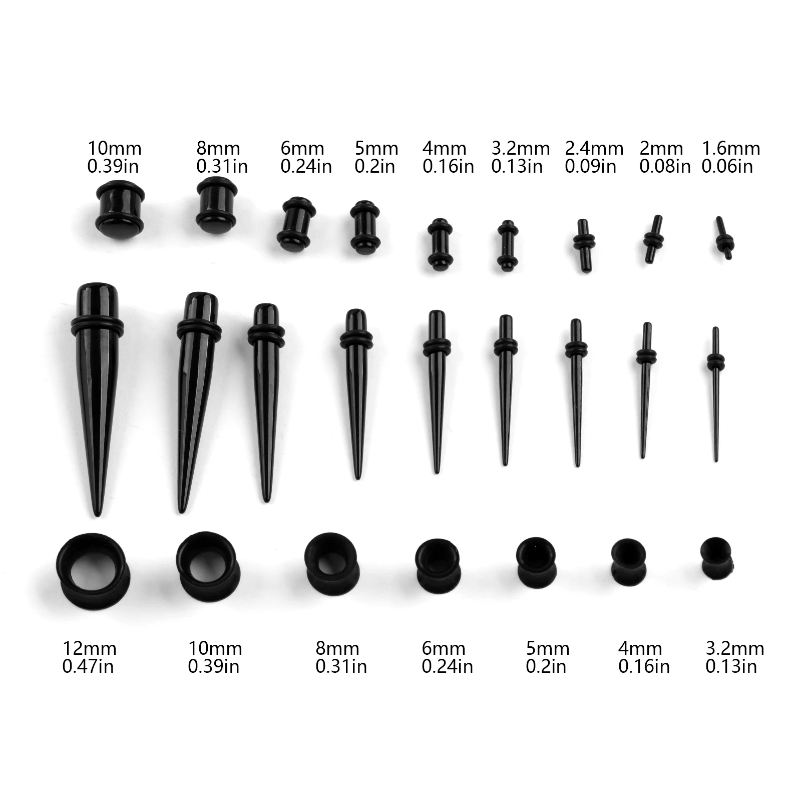 36/50pcs/Set Acrylic Ear Pierc - đánh giá và giá Body Jewelry Ear Plugs