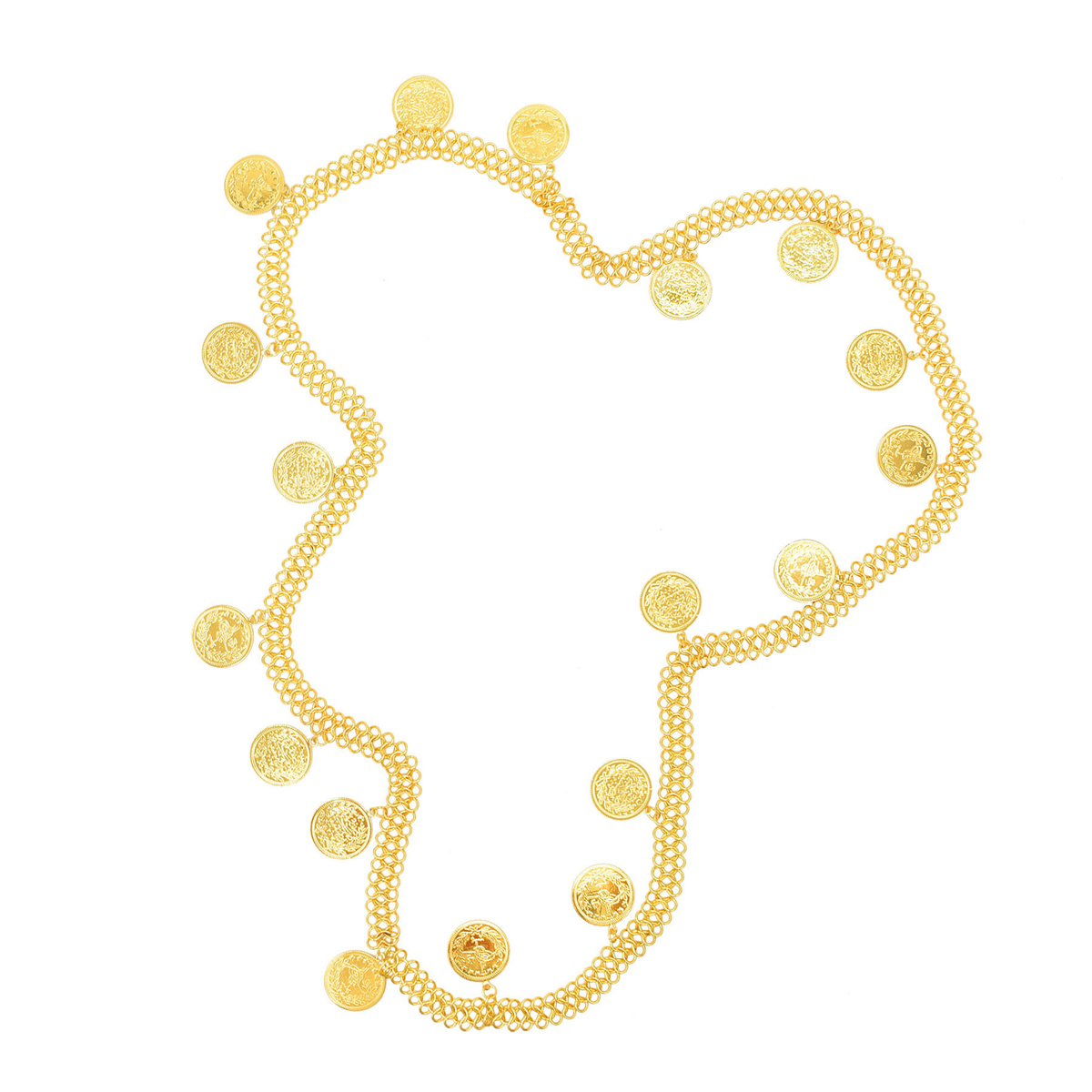 Gold Plated Simple Large Coins - đánh giá và giá Body Jewelry Gold Plated
