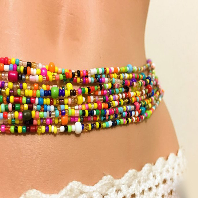 Women Layered Beaded Belly Cha - đánh giá và giá Body Jewelry Chains
