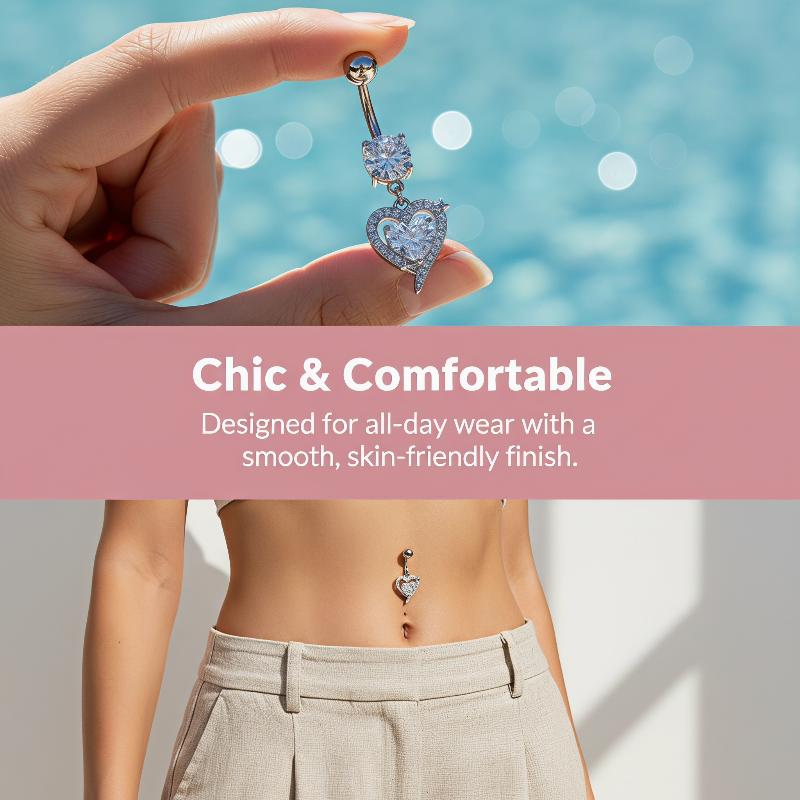 1Pcs Exquisite Dangle Belly Bu - đánh giá và giá Body Jewelry Surgical Steel