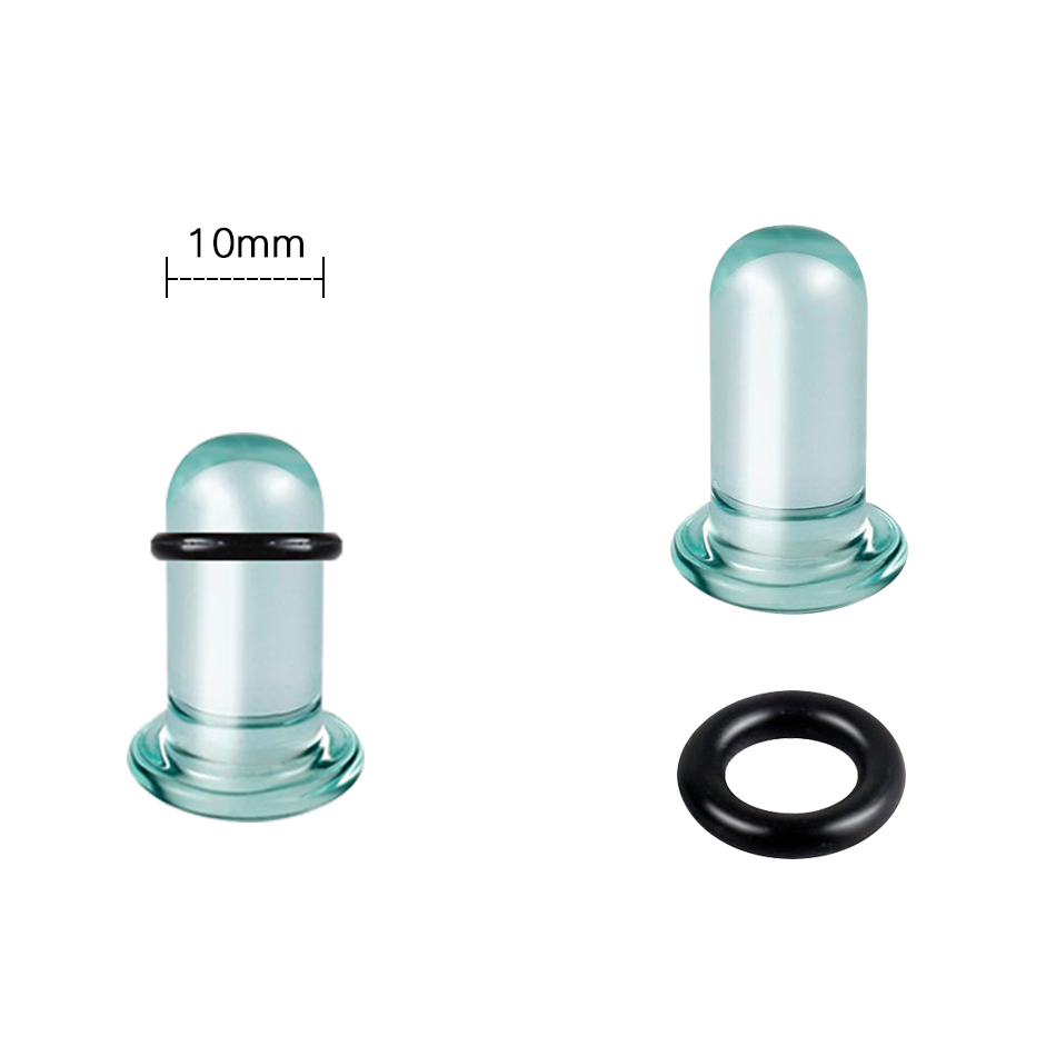1Pair Glass Ear Tunnels and Pl - đánh giá và giá Body Jewelry Ear Plugs